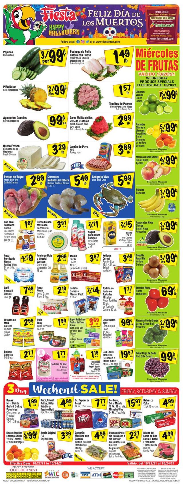 Fiesta Mart Ad from 10/20/2021