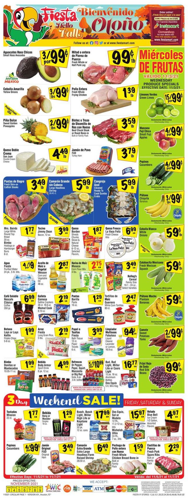 Fiesta Mart Ad from 11/03/2021