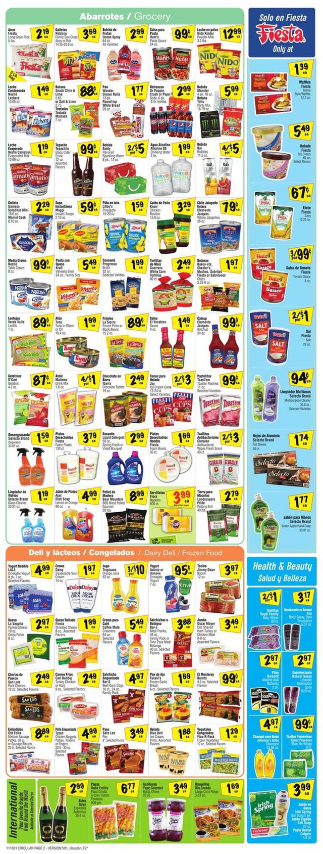 Fiesta Mart Ad from 11/10/2021