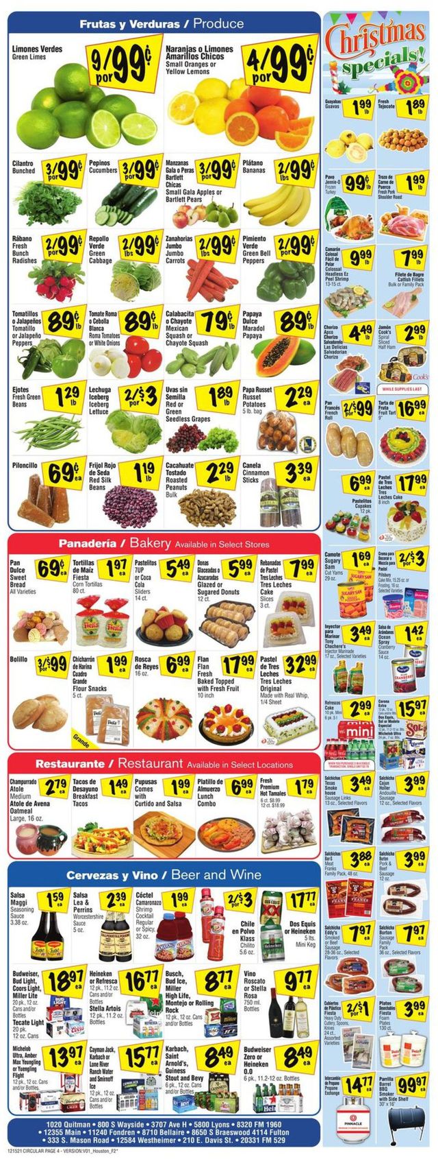 Fiesta Mart Ad from 12/15/2021