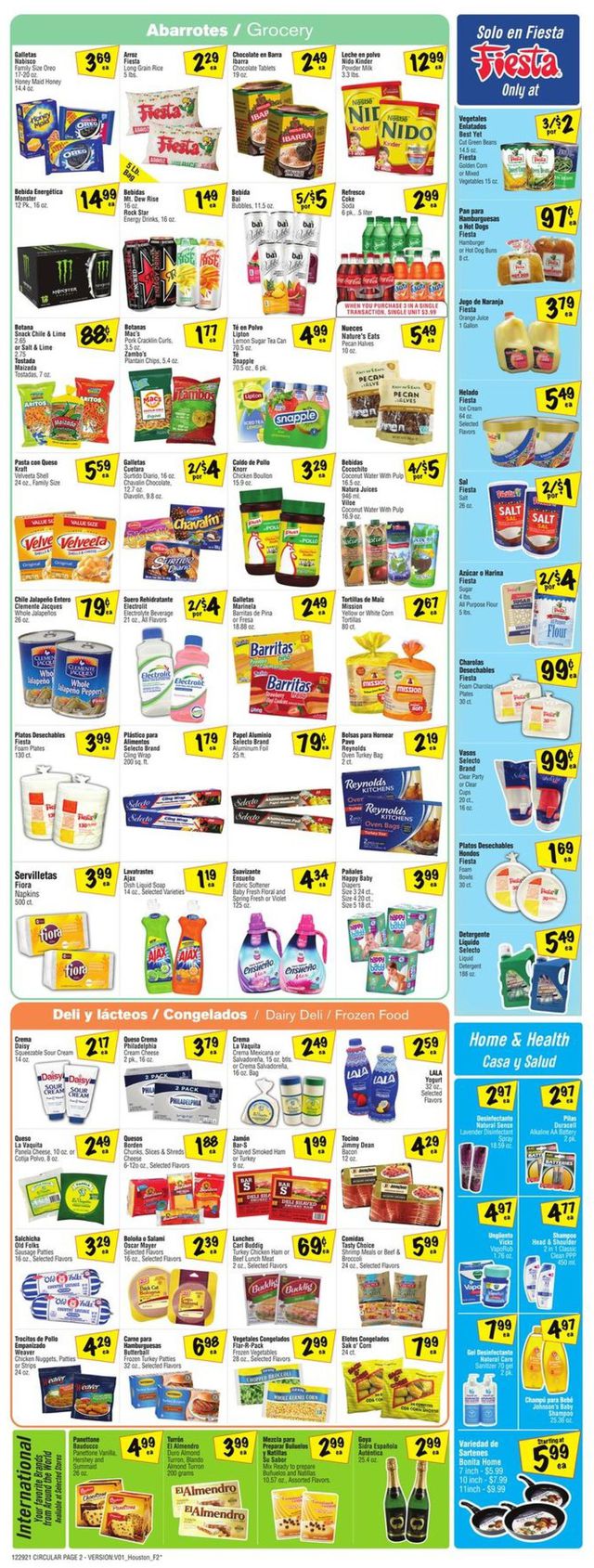 Fiesta Mart Ad from 12/29/2021