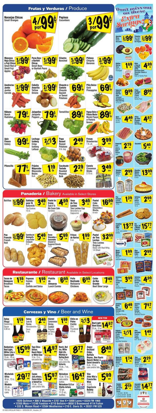 Fiesta Mart Ad from 01/19/2022