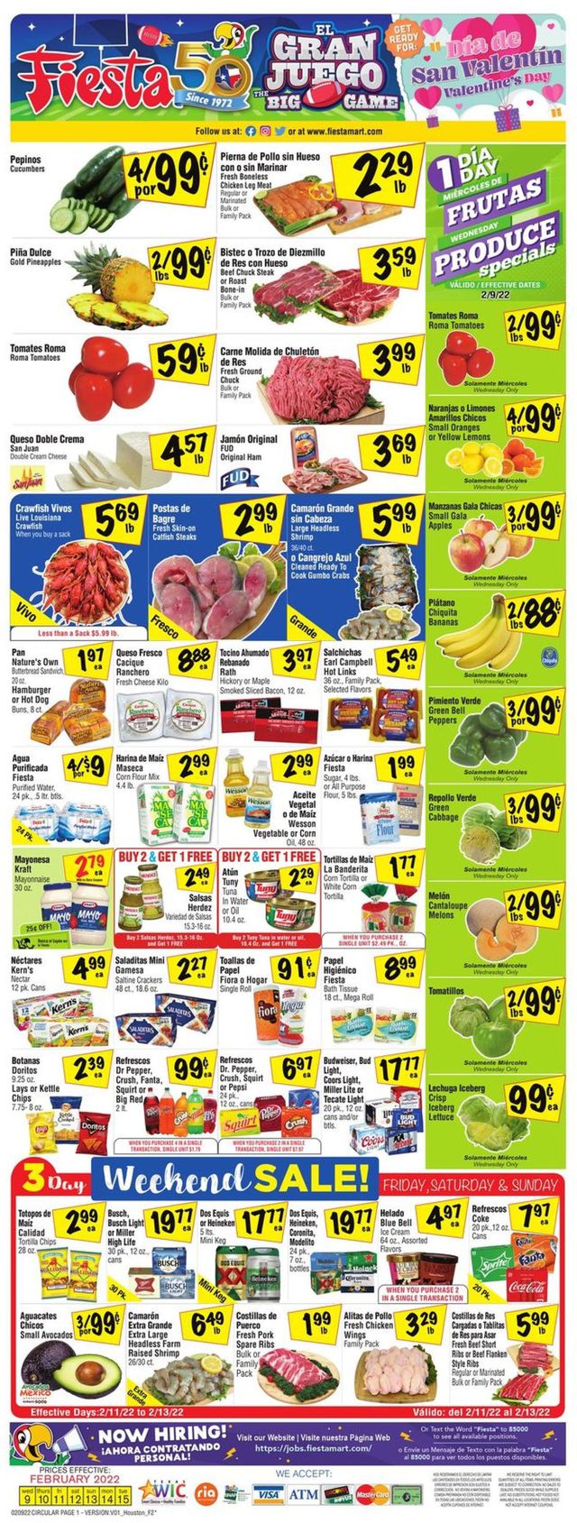 Fiesta Mart Ad from 02/09/2022