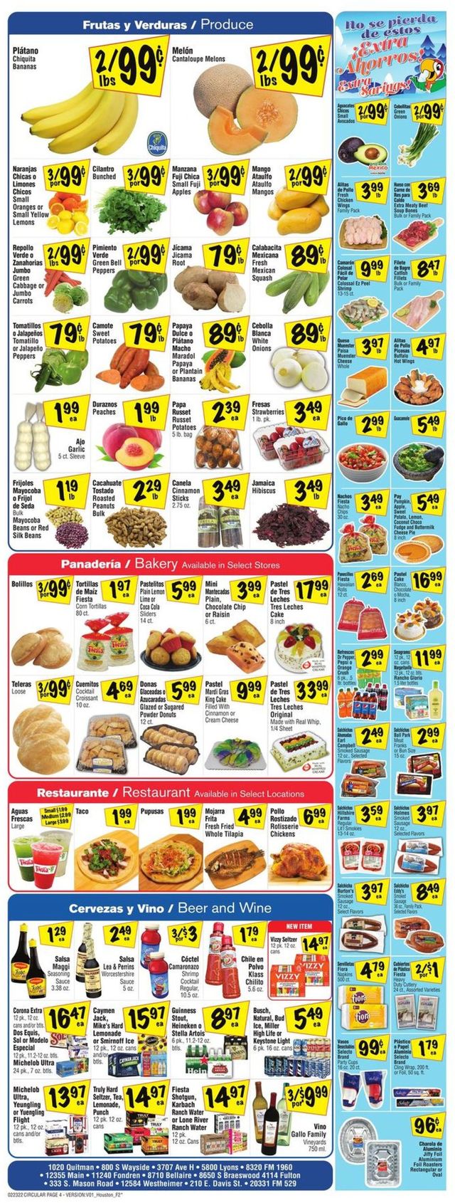 Fiesta Mart Ad from 02/23/2022