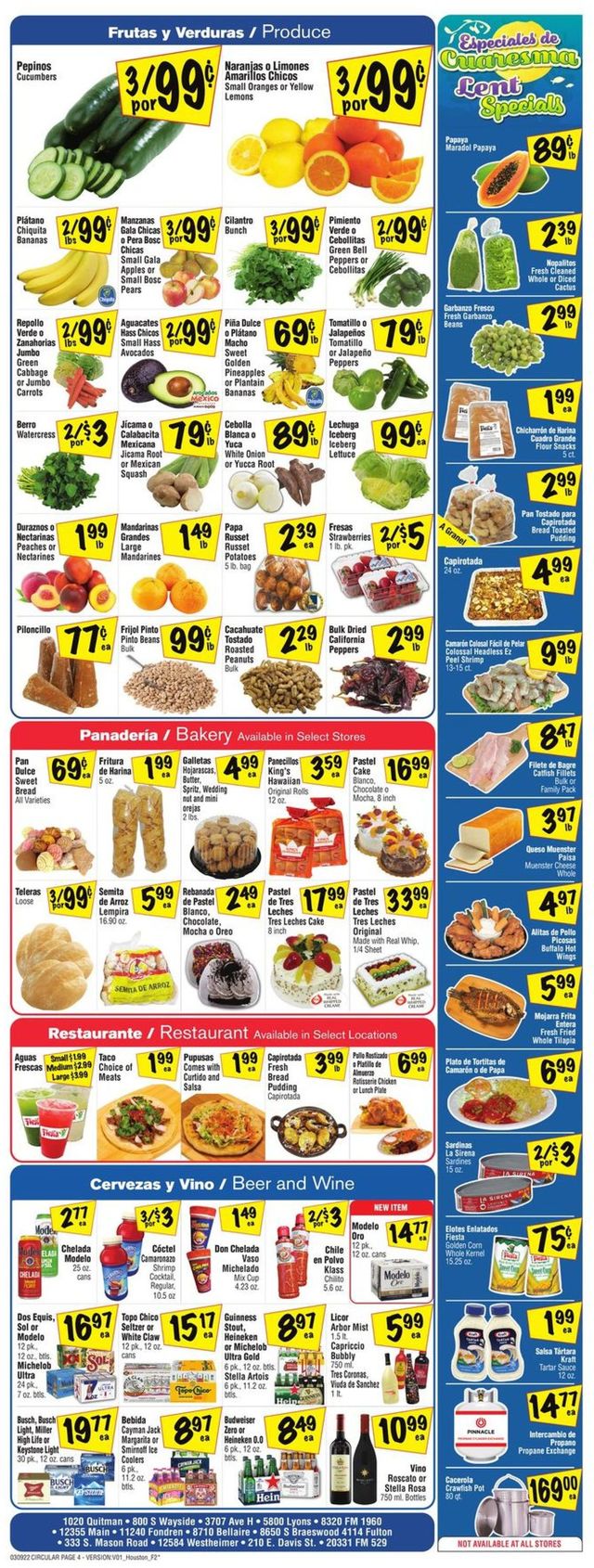 Fiesta Mart Ad from 03/09/2022