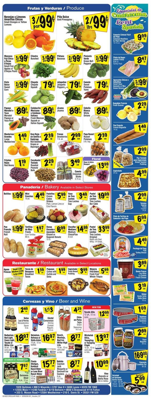 Fiesta Mart Ad from 03/16/2022