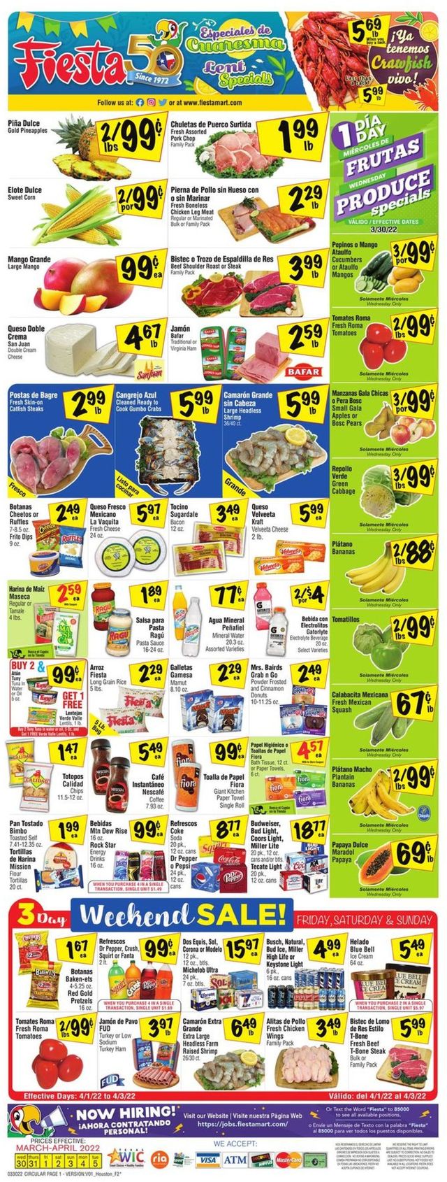 Fiesta Mart Ad from 03/30/2022