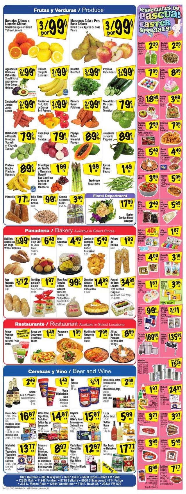 Fiesta Mart Ad from 04/13/2022
