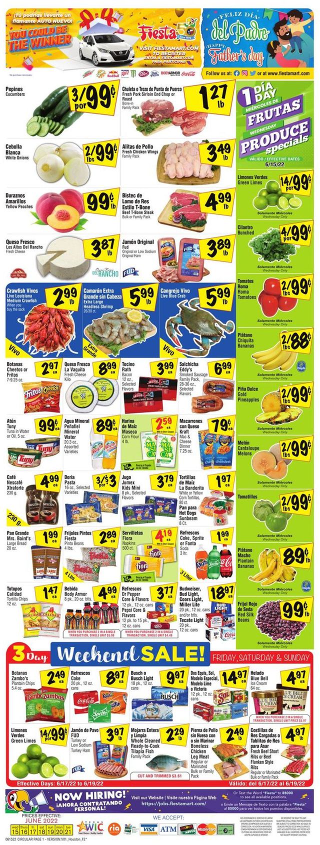Fiesta Mart Ad from 06/15/2022