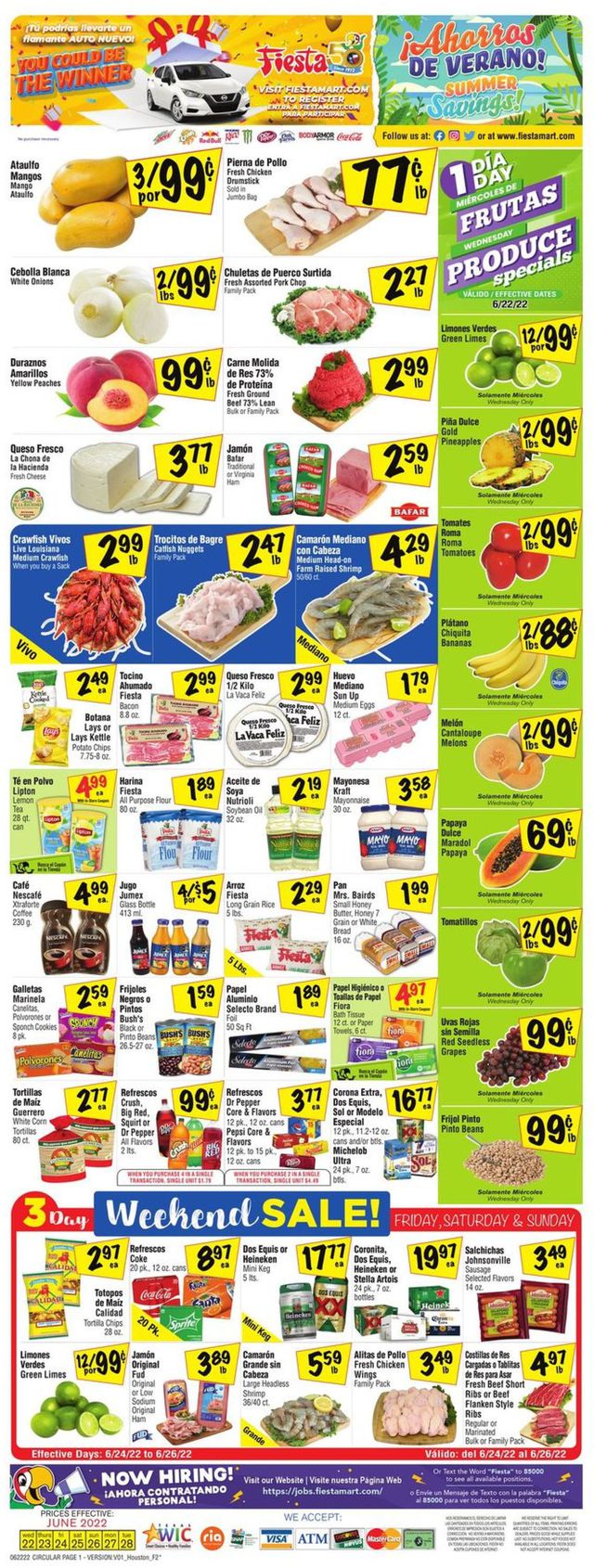 Fiesta Mart Ad from 06/22/2022