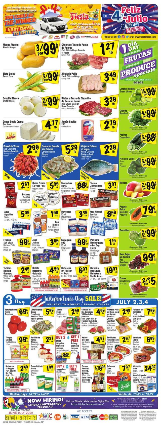 Fiesta Mart Ad from 06/29/2022