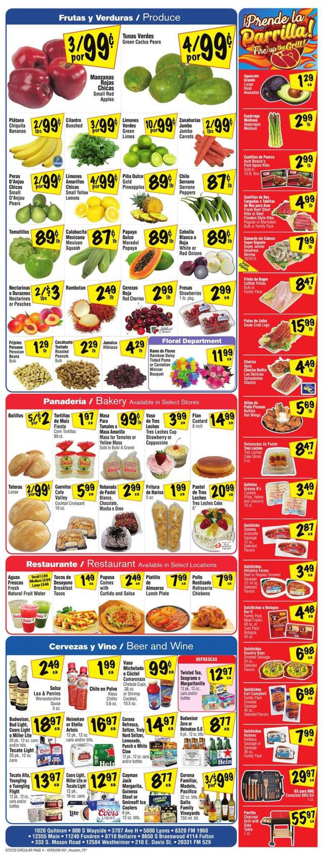 Fiesta Mart Ad from 07/27/2022