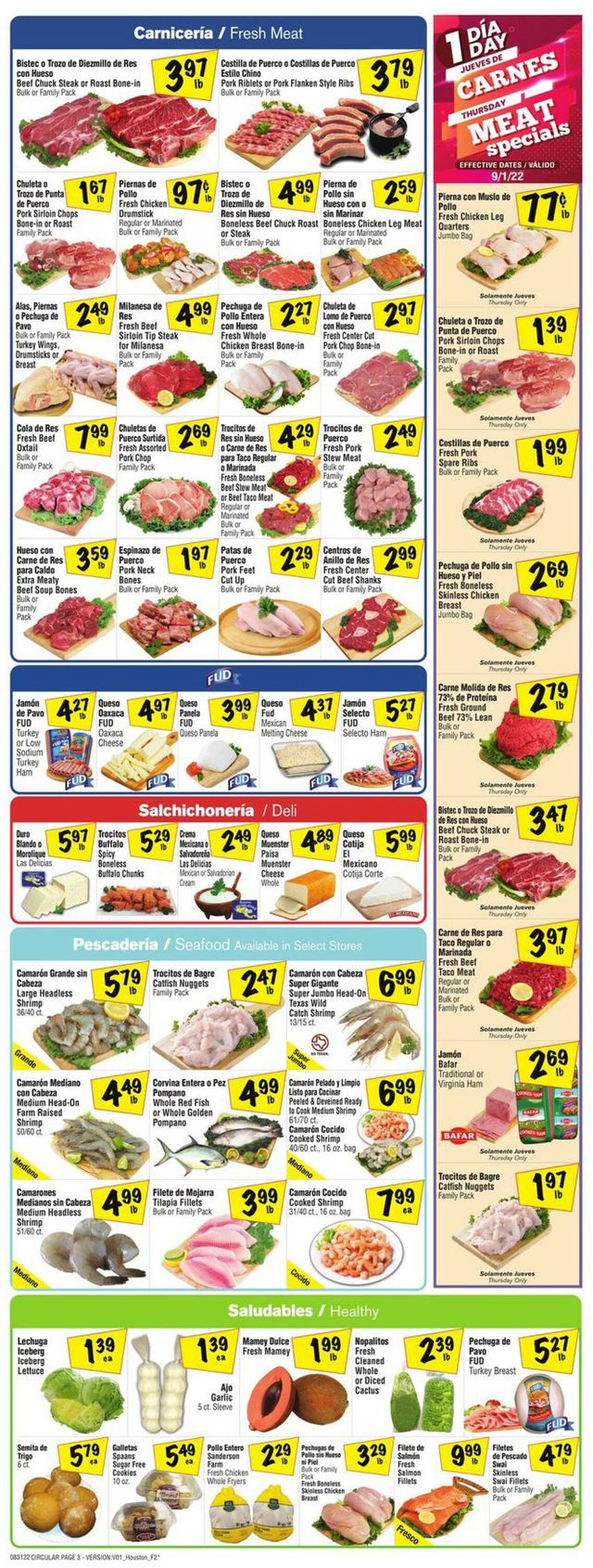 Fiesta Mart Ad from 08/31/2022