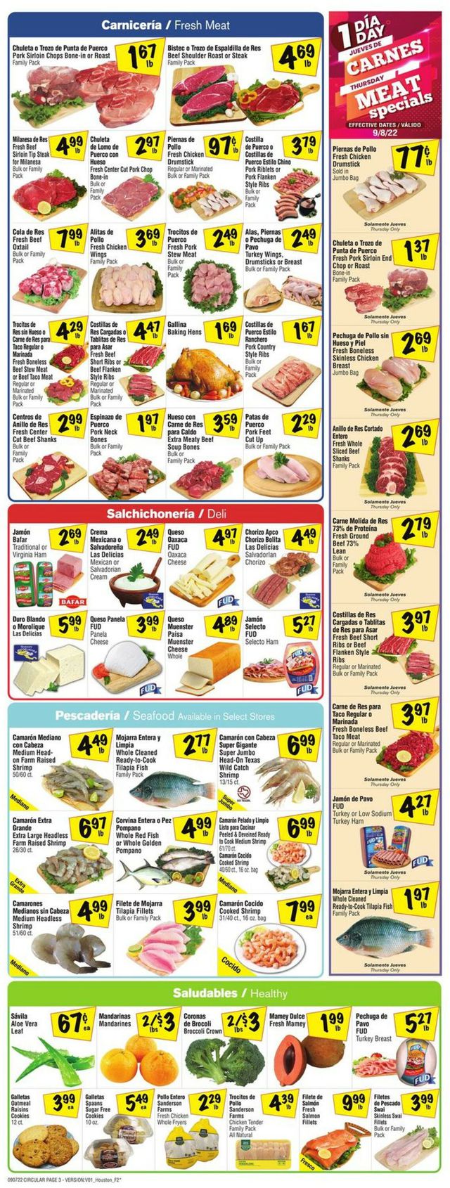 Fiesta Mart Ad from 09/07/2022