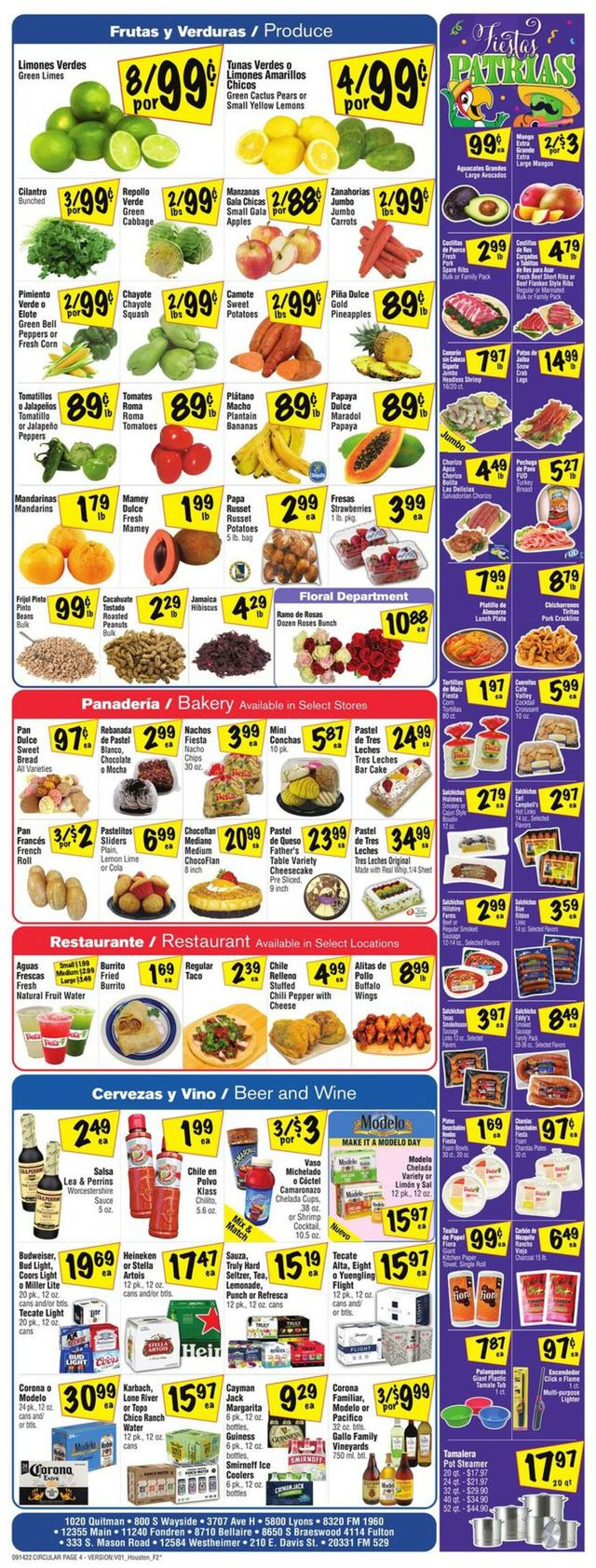 Fiesta Mart Ad from 09/14/2022