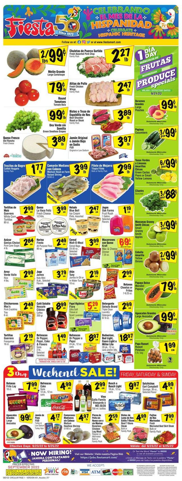 Fiesta Mart Ad from 09/21/2022