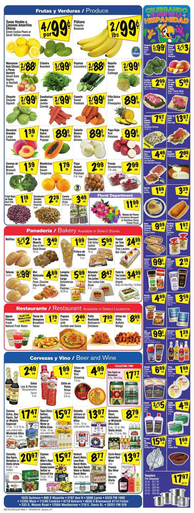 Fiesta Mart Ad from 09/21/2022