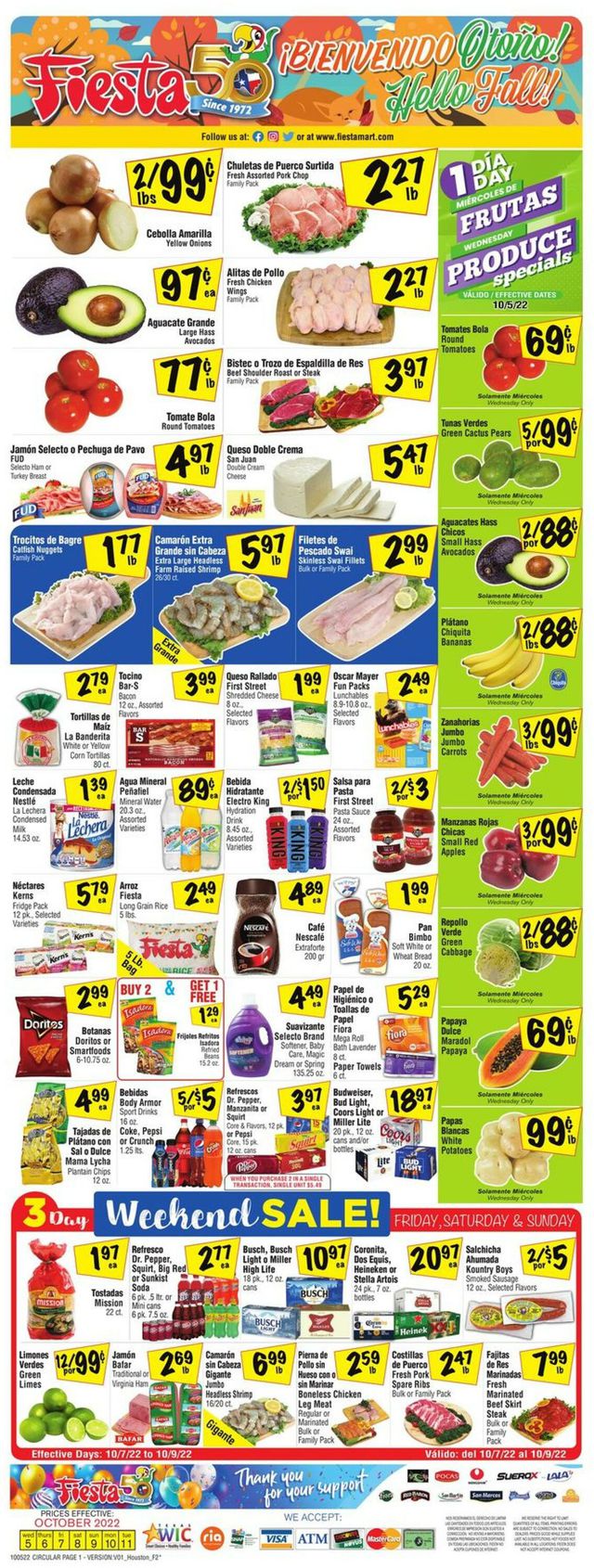 Fiesta Mart Ad from 10/05/2022