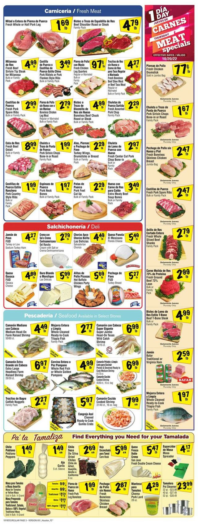Fiesta Mart Ad from 10/19/2022