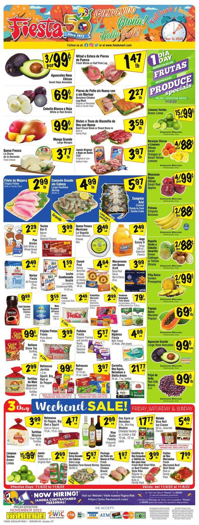 Fiesta Mart Ad from 11/02/2022