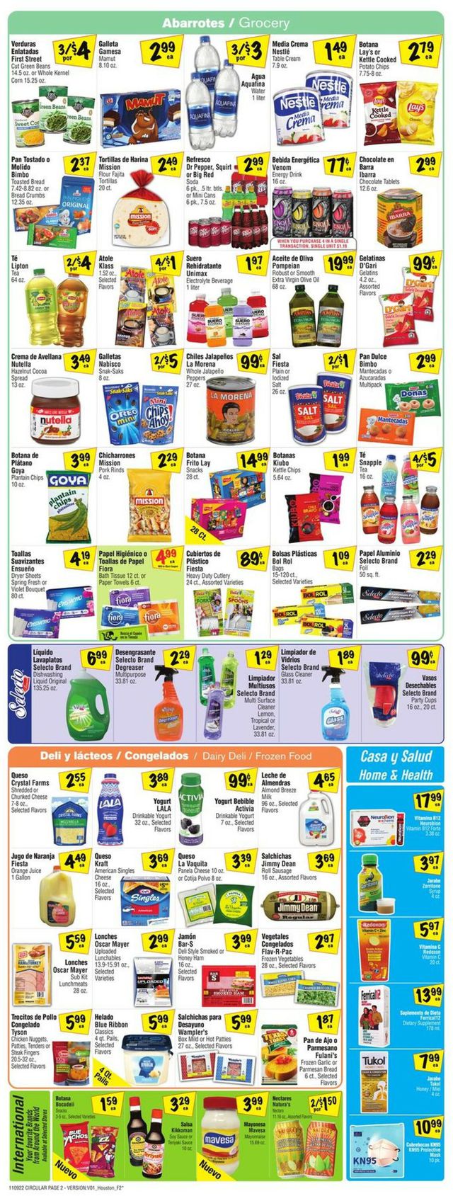 Fiesta Mart Ad from 11/09/2022