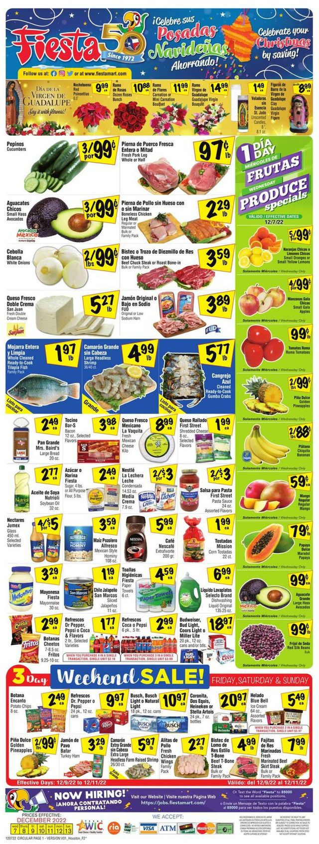 Fiesta Mart Ad from 12/07/2022