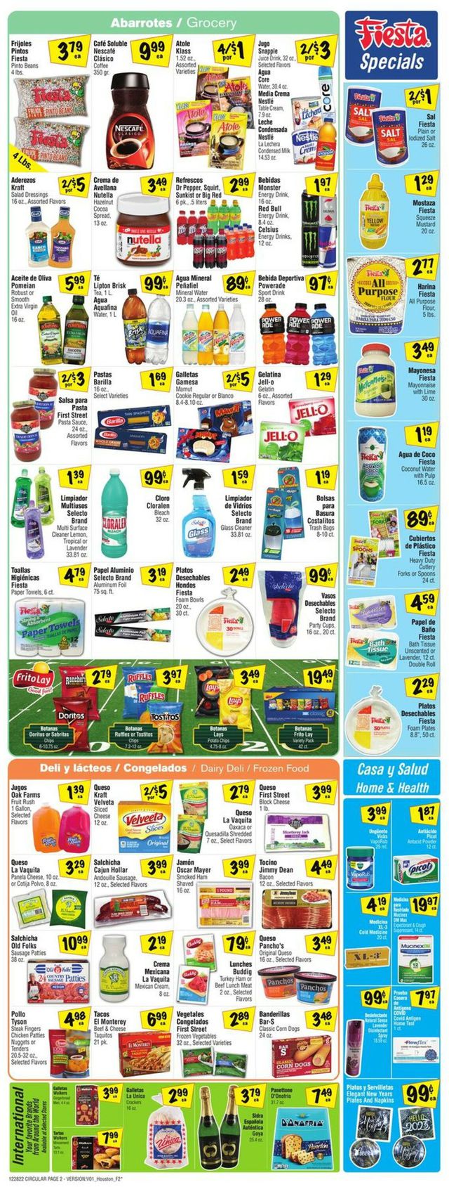 Fiesta Mart Ad from 12/28/2022