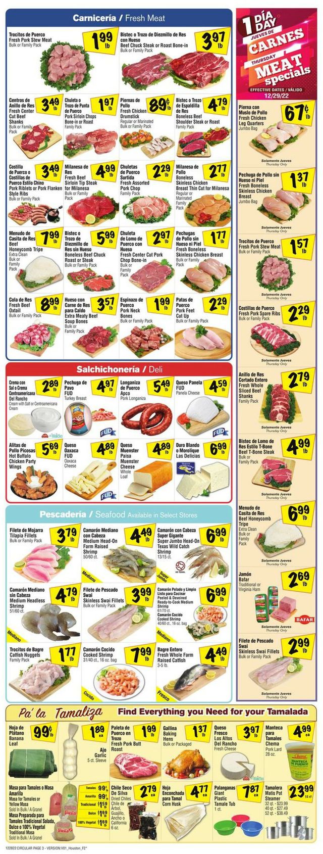 Fiesta Mart Ad from 12/28/2022
