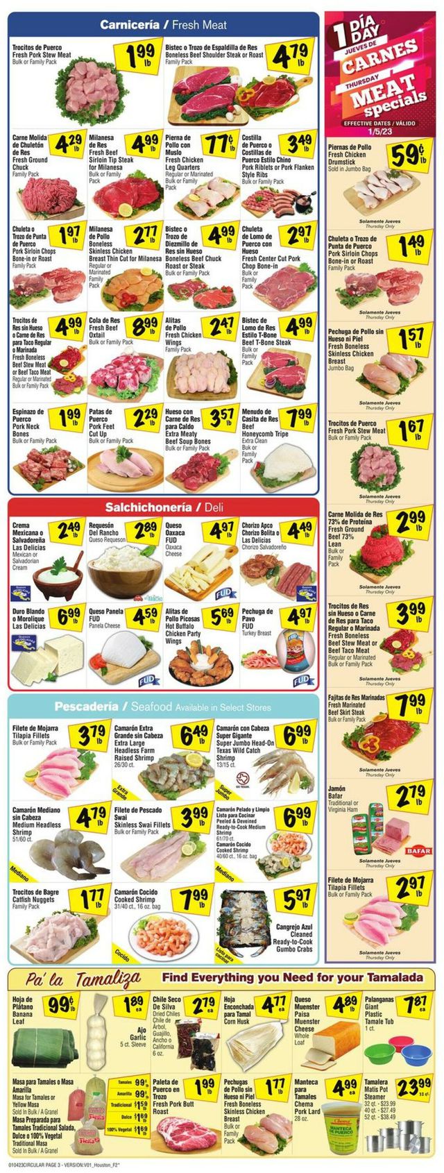 Fiesta Mart Ad from 01/04/2023