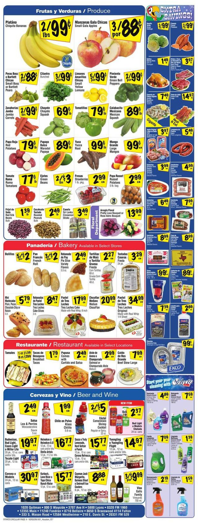 Fiesta Mart Ad from 01/04/2023