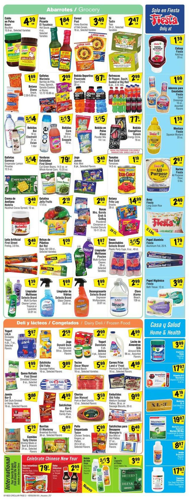 Fiesta Mart Ad from 01/18/2023