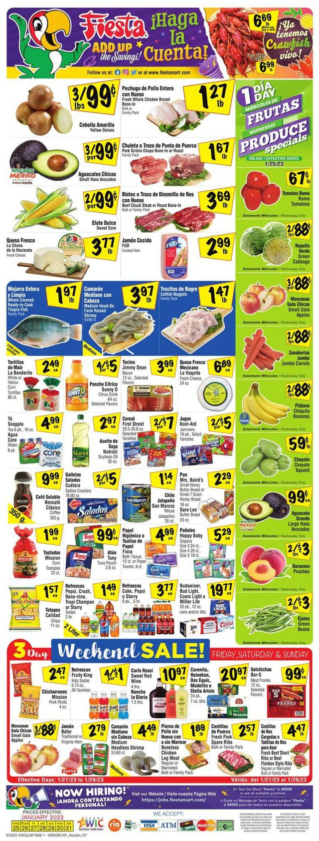 Fiesta Mart Ad from 01/25/2023