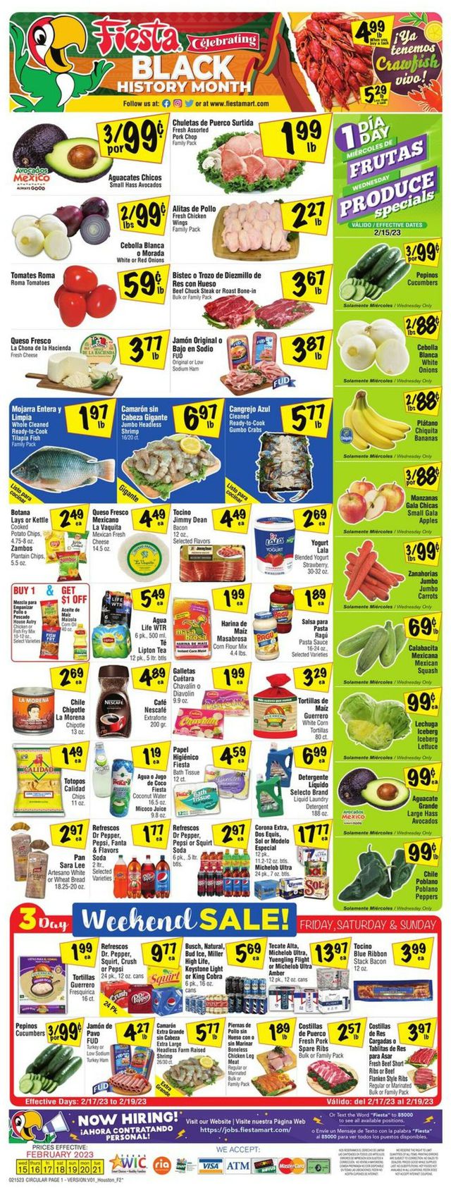 Fiesta Mart Ad from 02/15/2023