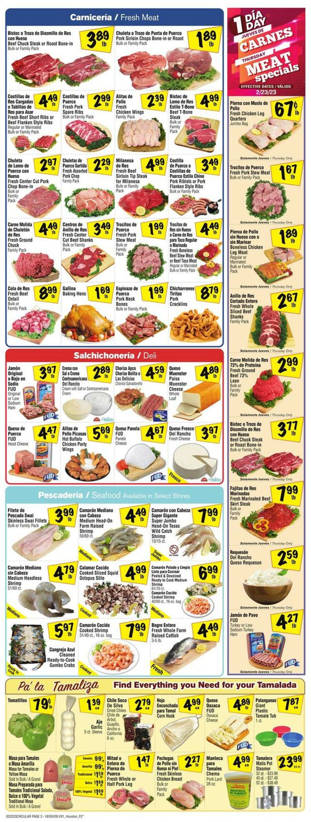 Fiesta Mart Ad from 02/22/2023