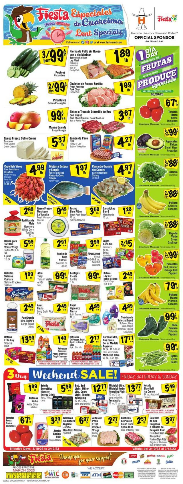 Fiesta Mart Ad from 03/08/2023