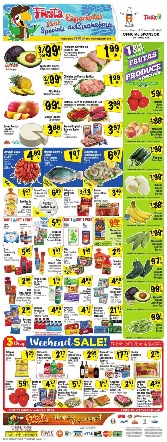 Fiesta Mart Ad from 03/15/2023