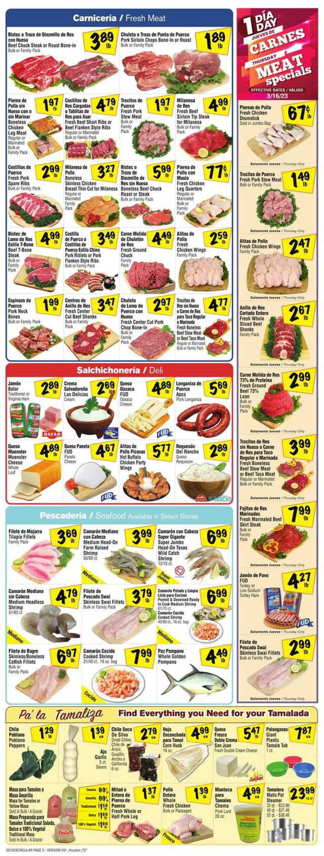Fiesta Mart Ad from 03/15/2023