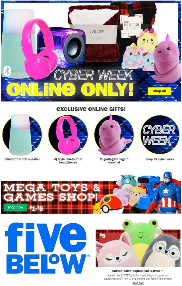 Five Below Ad from 12/02/2020
