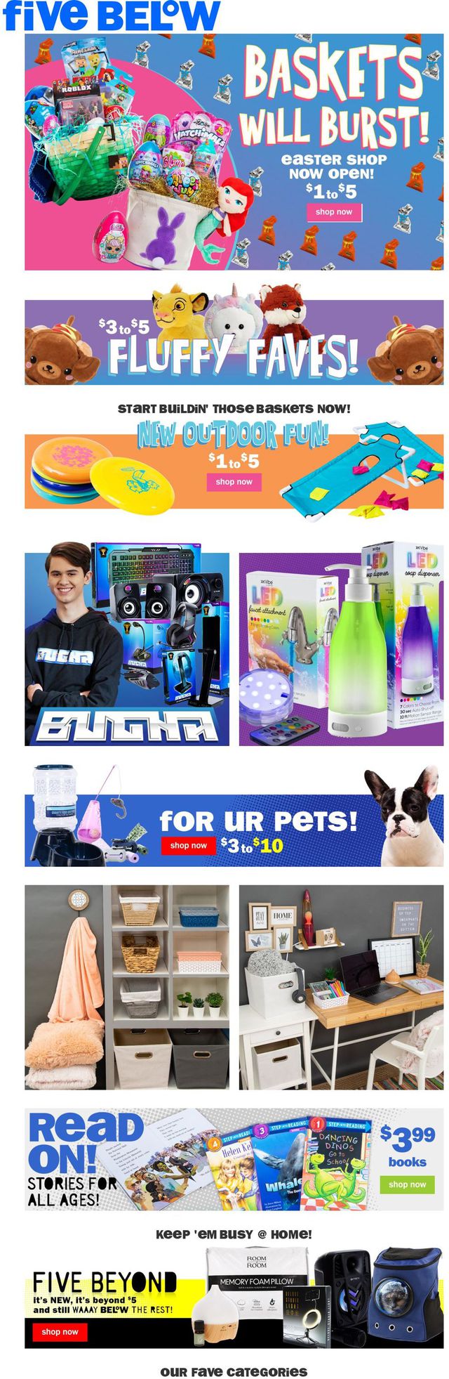 Five Below Ad from 03/10/2021