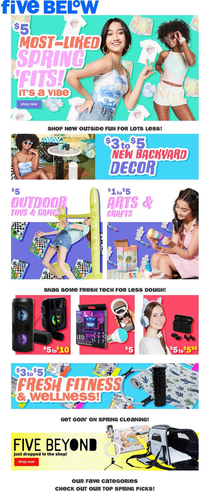 Five Below Ad from 04/21/2021