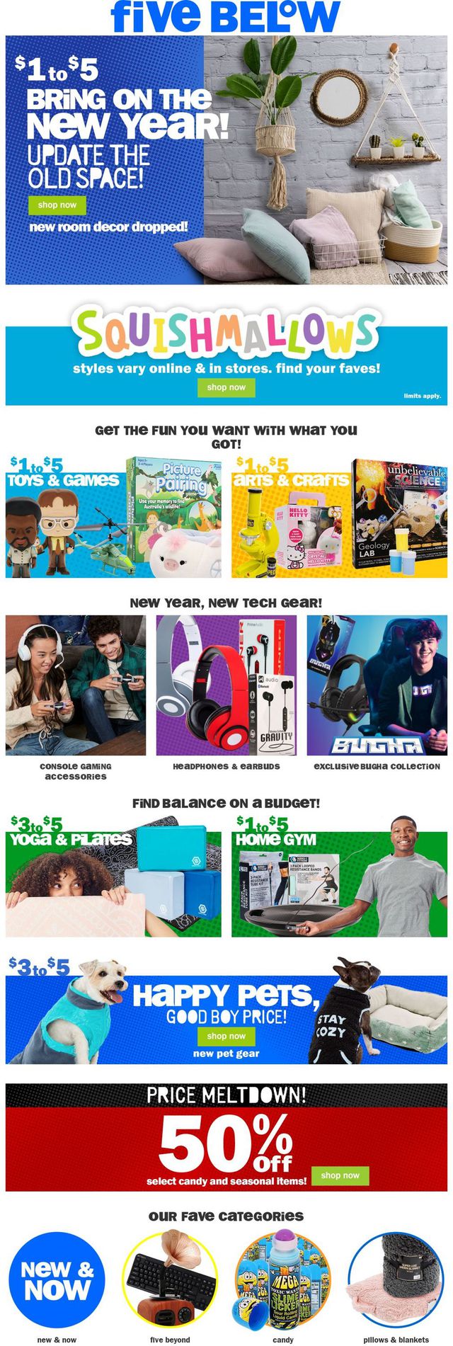 Five Below Ad from 12/29/2021