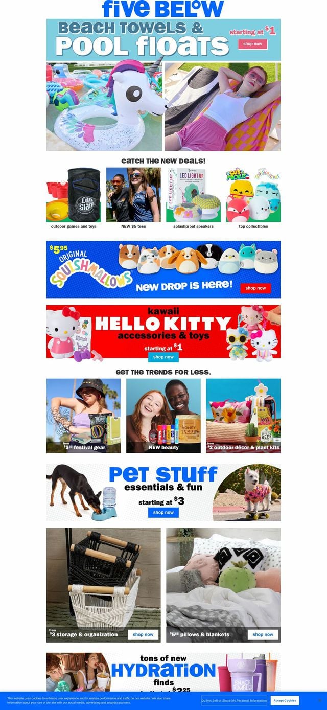 Five Below Ad from 05/03/2023