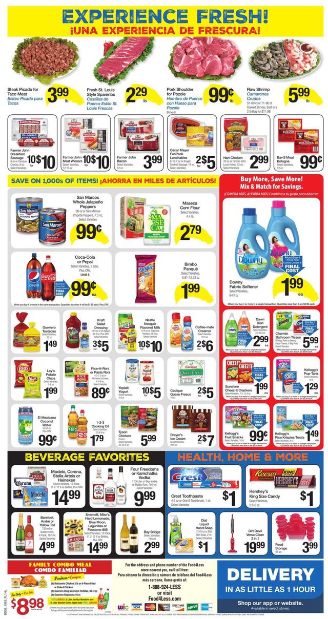 Food 4 Less Ad from 07/24/2019