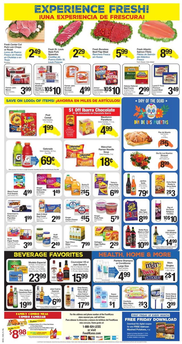 Food 4 Less Ad from 10/30/2019