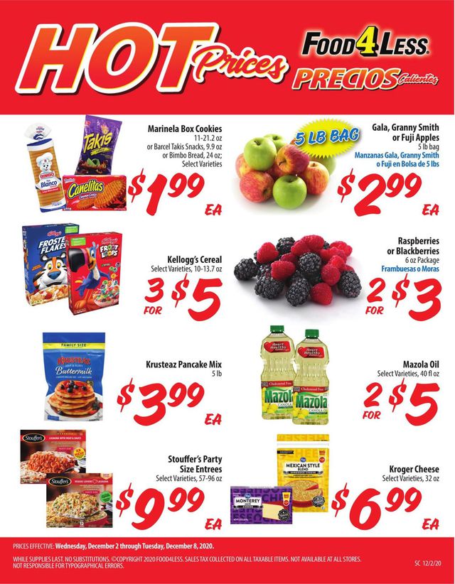 Food 4 Less Ad from 12/02/2020