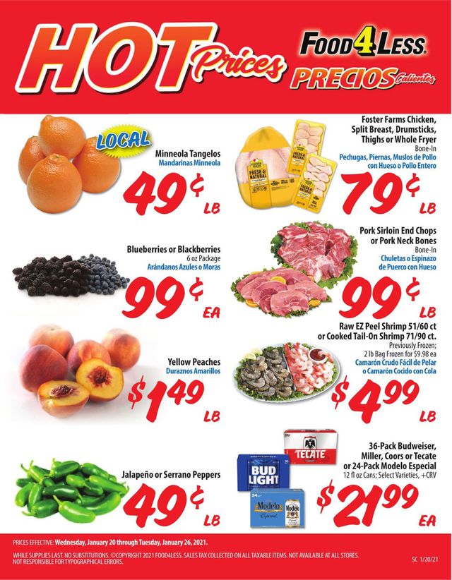 Food 4 Less Ad from 01/20/2021