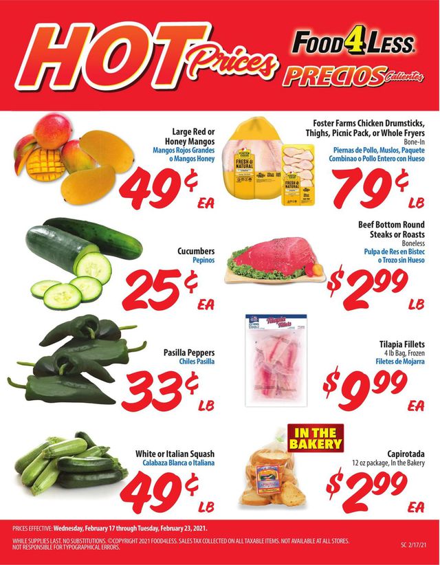 Food 4 Less Ad from 02/17/2021