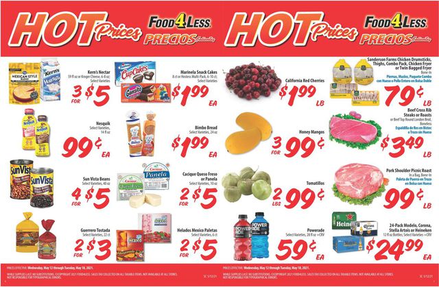 Food 4 Less Ad from 05/12/2021