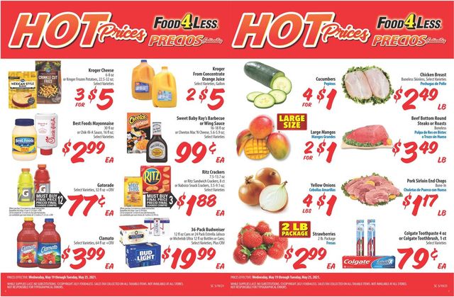 Food 4 Less Ad from 05/19/2021