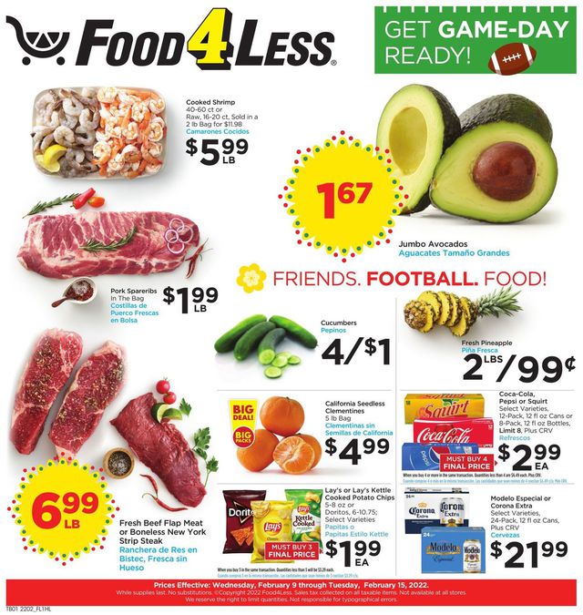 Food 4 Less Ad from 02/09/2022
